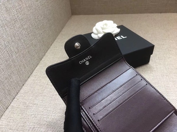 [미러급]샤넬 램스킨 쉐브론 반지갑