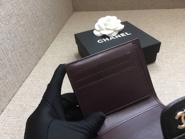 [미러급]샤넬 램스킨 쉐브론 반지갑