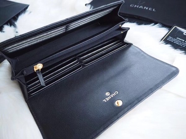 샤넬 보이장지갑 블랙 7742066