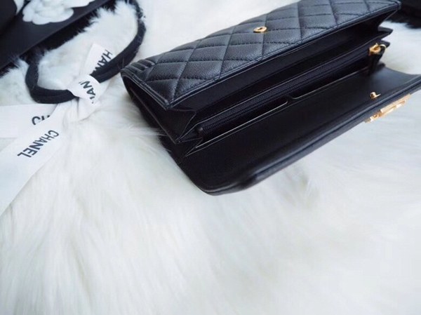 샤넬 보이장지갑 블랙 7742066