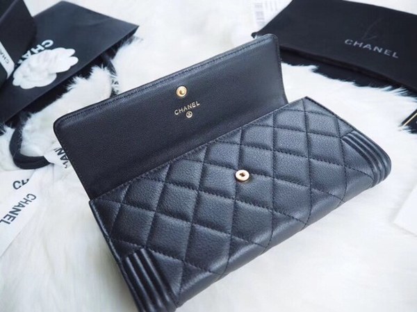 샤넬 보이장지갑 블랙 7742066