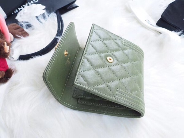 샤넬 레이보이 반지갑 A80734 그린