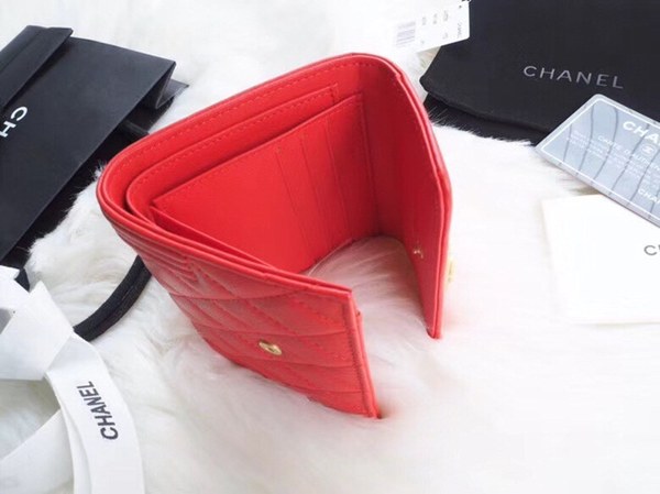 샤넬 레이보이 반지갑 A80734 레드