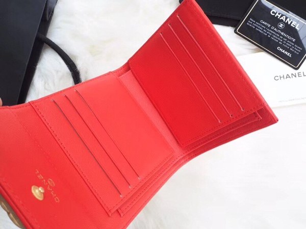 샤넬 레이보이 반지갑 A80734 레드