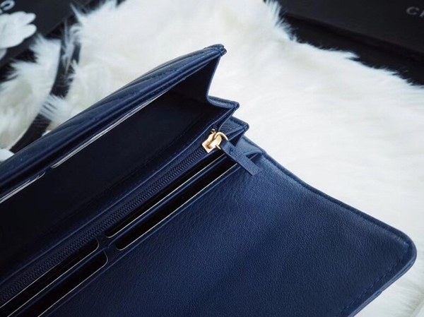 샤넬 보이장지갑 블루 7742066