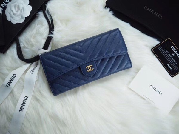 샤넬 보이장지갑 블루 7742066