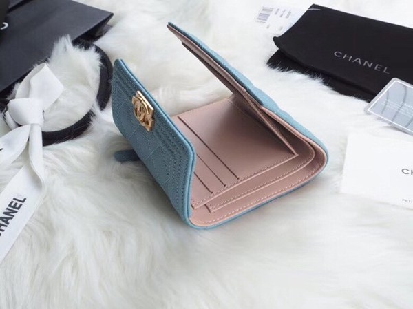 샤넬 레이보이 반지갑 A80734 블루