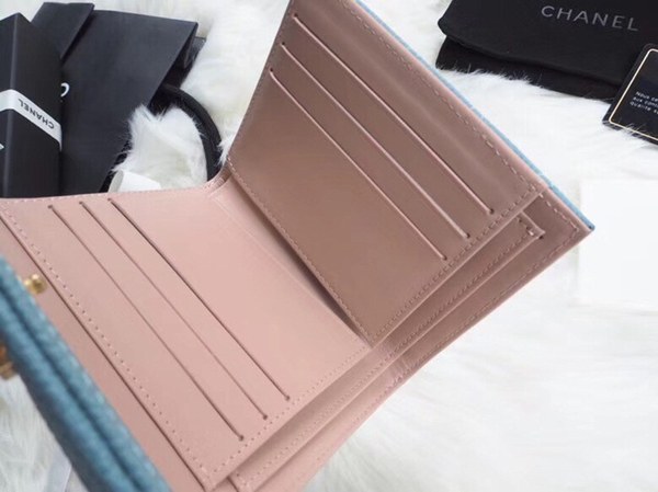 샤넬 레이보이 반지갑 A80734 블루