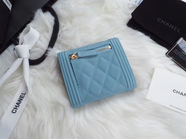 샤넬 레이보이 반지갑 A80734 블루