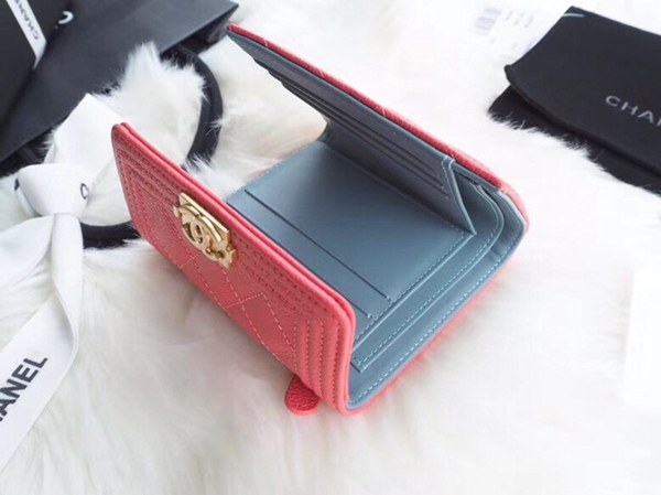 샤넬 레이보이 반지갑 A80734 핑크