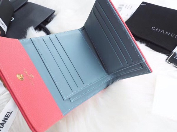 샤넬 레이보이 반지갑 A80734 핑크