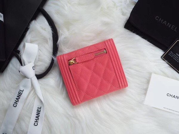 샤넬 레이보이 반지갑 A80734 핑크