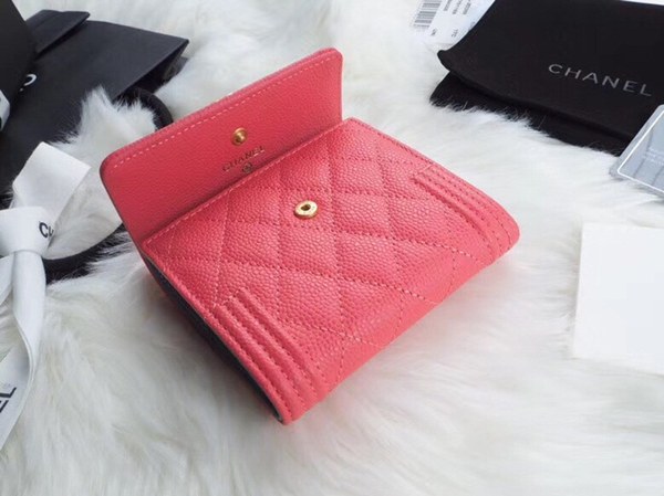 샤넬 레이보이 반지갑 A80734 핑크