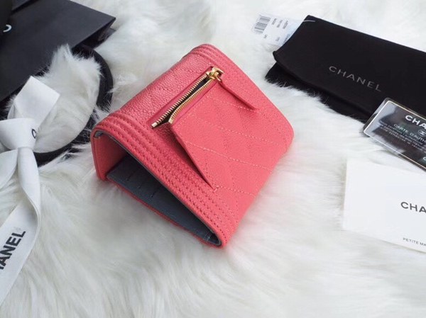 샤넬 레이보이 반지갑 A80734 핑크