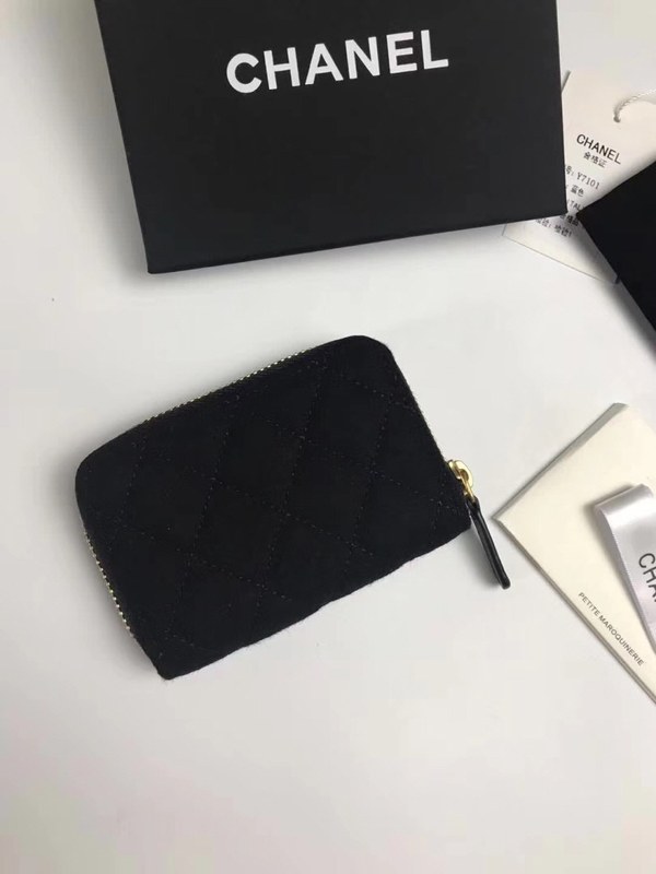 Chanel 2020 여성용 빈티지 참장식 지퍼 카드지갑