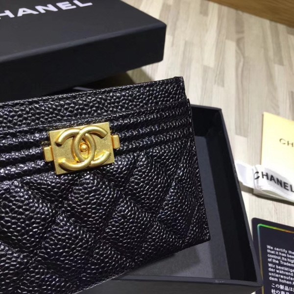 Chanel 2020 여성용 캐비어 보이 카드홀더 색상다양