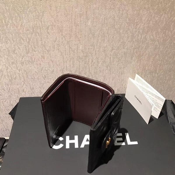 샤넬 램스킨 반지갑 c90