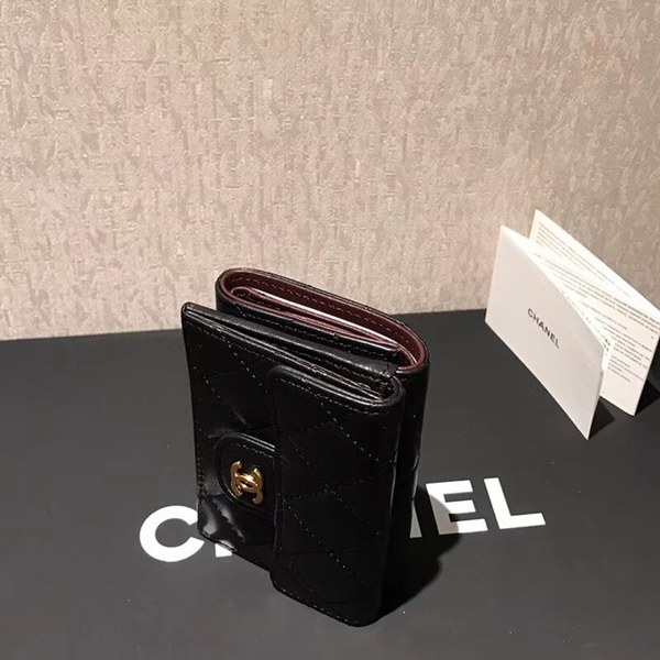 샤넬 램스킨 반지갑 c90