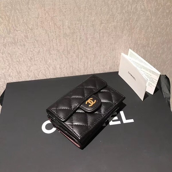 샤넬 램스킨 반지갑 c90