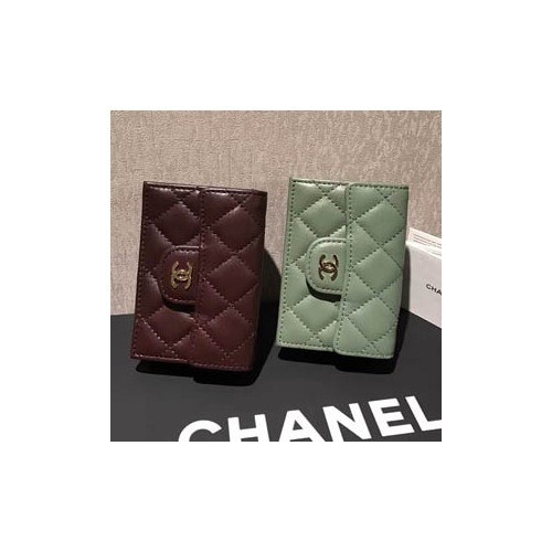 샤넬 램스킨 반지갑 c89