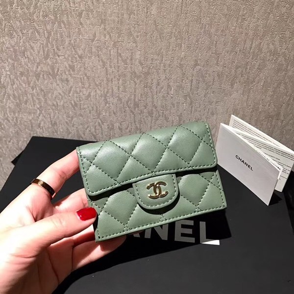 샤넬 램스킨 반지갑 c89