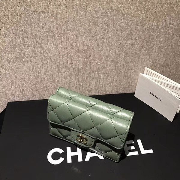 샤넬 램스킨 반지갑 c89