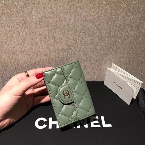 샤넬 램스킨 반지갑 c89