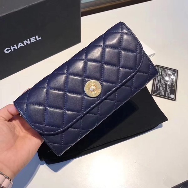 샤넬 장지갑 블루