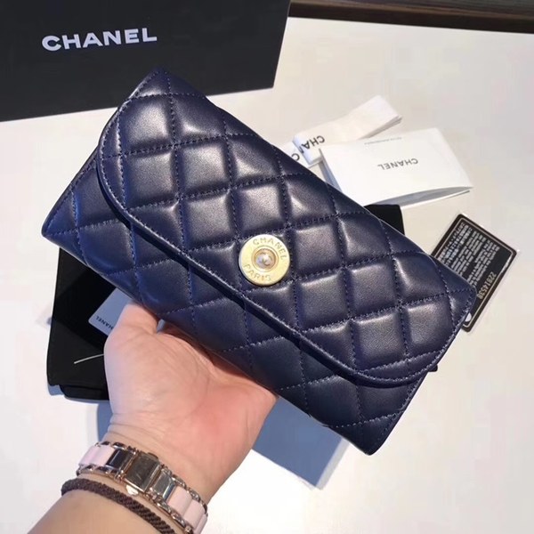 샤넬 장지갑 블루