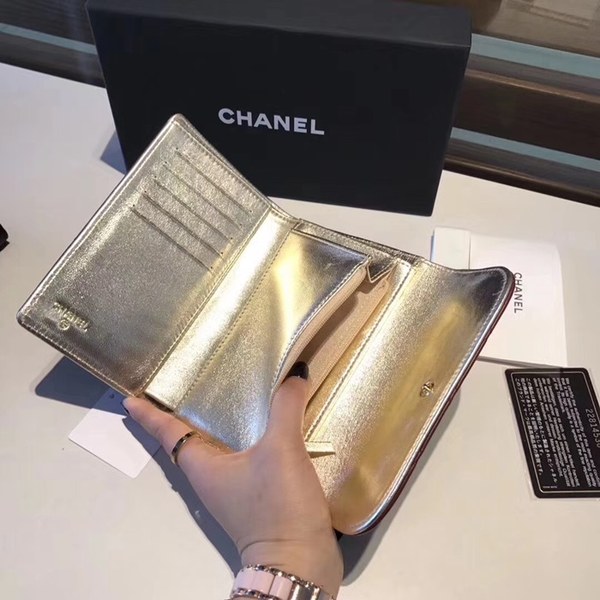 샤넬 중지갑 와인