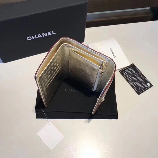 샤넬 중지갑 와인