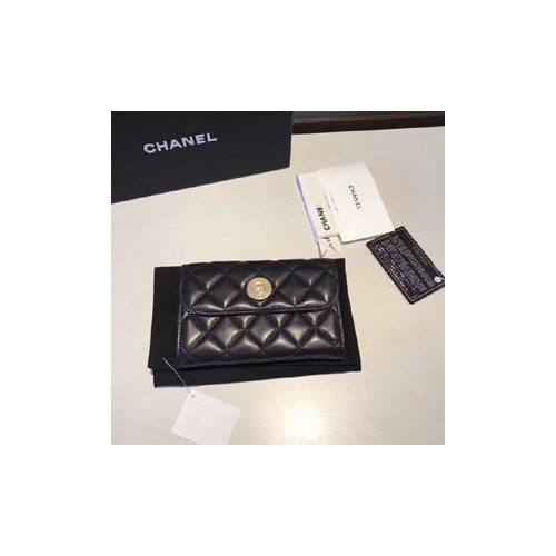 샤넬 중지갑 블랙