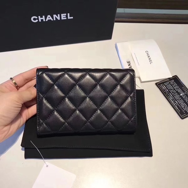 샤넬 중지갑 블랙