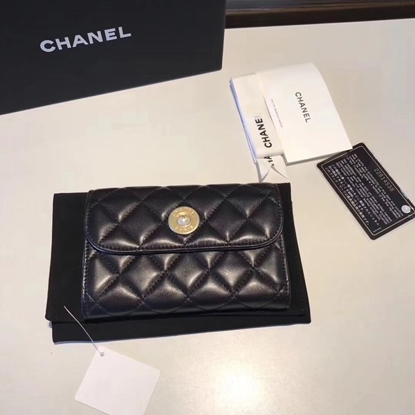 샤넬 중지갑 블랙