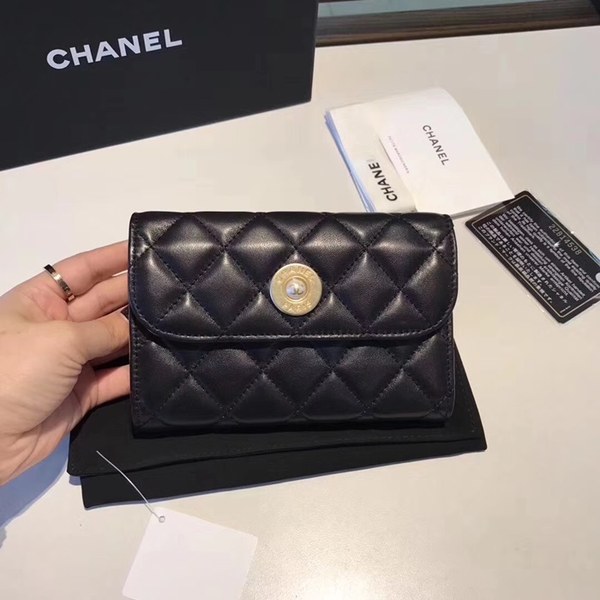 샤넬 중지갑 블랙