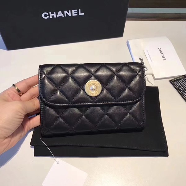 샤넬 중지갑 블랙