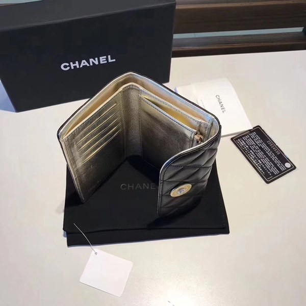 샤넬 중지갑 블랙