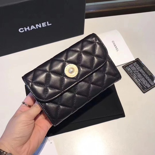 샤넬 중지갑 블랙
