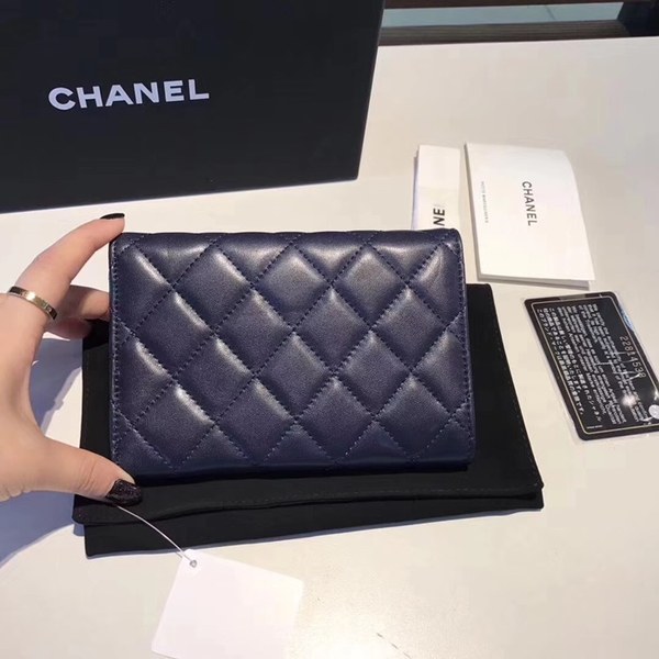 샤넬 중지갑 블루