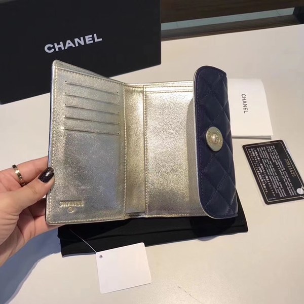 샤넬 중지갑 블루