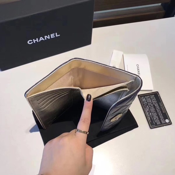 샤넬 중지갑 블루