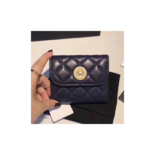 샤넬 반지갑 블루