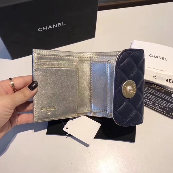 샤넬 반지갑 블루