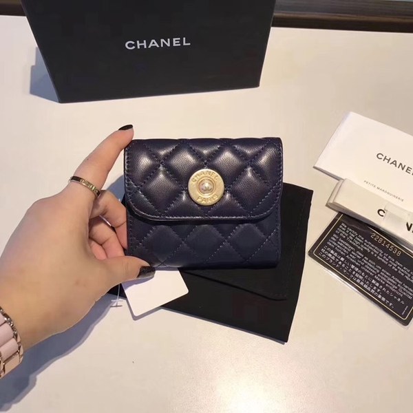 샤넬 반지갑 블루