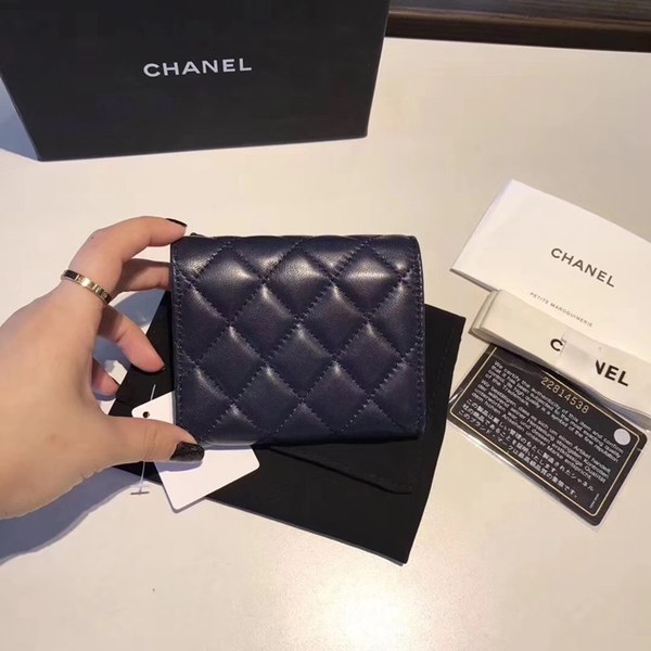 샤넬 반지갑 블루