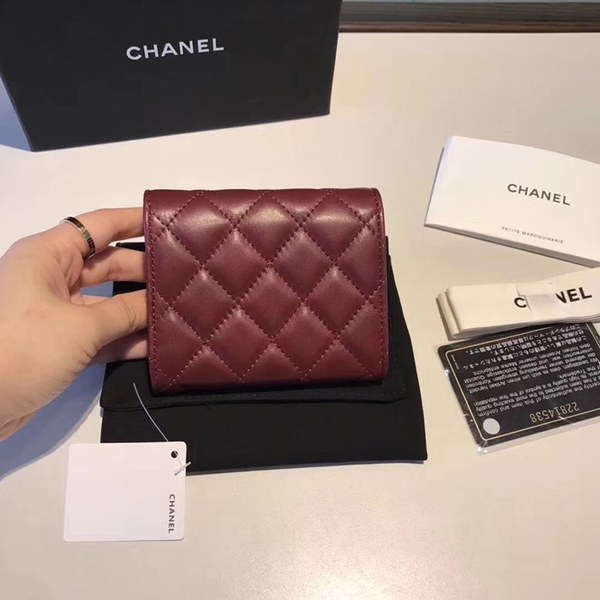 샤넬 반지갑 와인