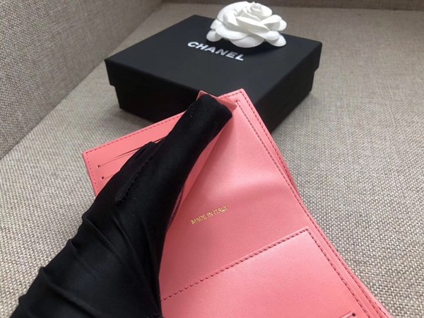 [미러급]샤넬 캐비어 반지갑 핑크