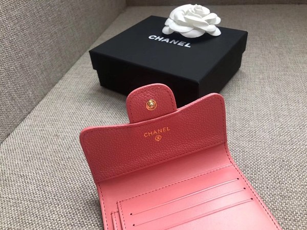 [미러급]샤넬 캐비어 반지갑 핑크