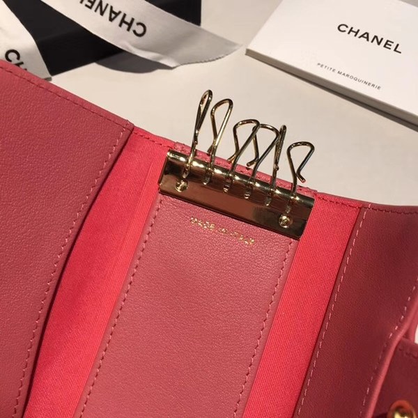 샤넬 키홀더 핑크