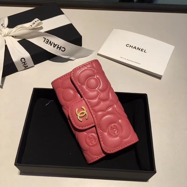 샤넬 키홀더 핑크